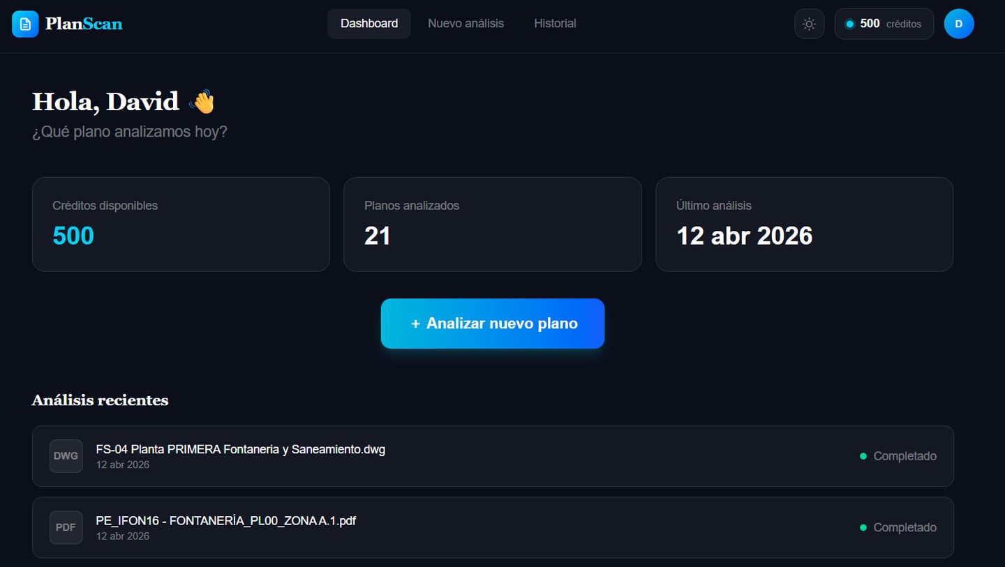 PlanScan – Medición de Materiales desde Planos