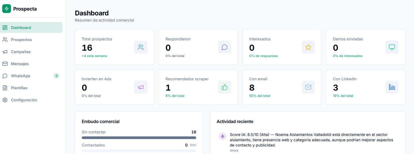 Prospecta – Prospección Comercial con IA