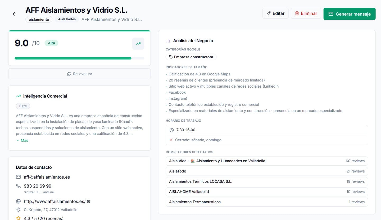Prospecta – Prospección Comercial con IA - captura 3